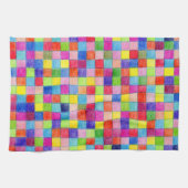 Farbige Farbe im Muster der Grafik Geschirrtuch (Horizontal)