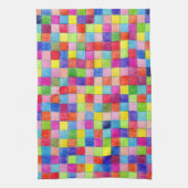 Farbige Farbe im Muster der Grafik Geschirrtuch (Vertikal)