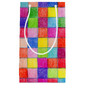 Farbige Farbe im Muster der Grafik Kleine Geschenktüte (Vorderseite)