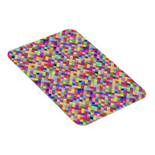 Farbige Farbe im Muster der Grafik Magnet (Rechte Seite)