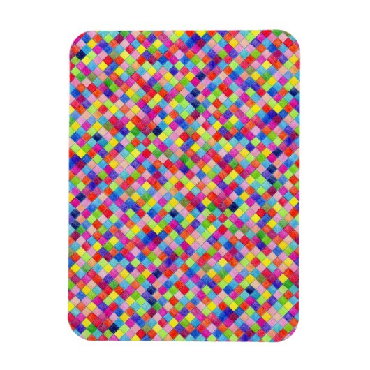 Farbige Farbe im Muster der Grafik Magnet (Vertikal)