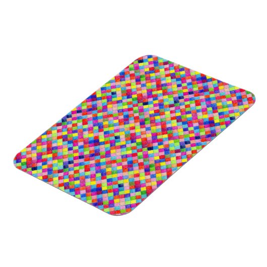 Farbige Farbe im Muster der Grafik Magnet (Linke Seite)