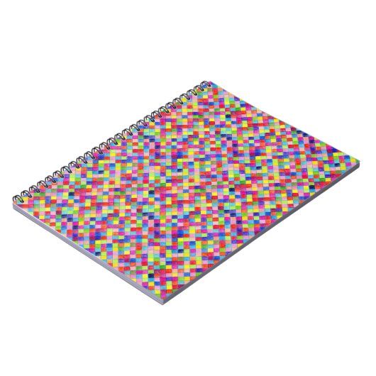 Farbige Farbe im Muster der Grafik Notizblock (Linke Seite)