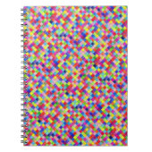 Farbige Farbe im Muster der Grafik Notizblock (Vorderseite)