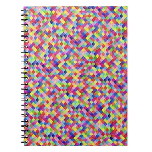 Farbige Farbe im Muster der Grafik Notizblock (Vorderseite)