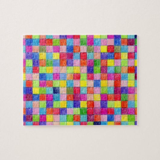 Farbige Farbe im Muster der Grafik Puzzle (Horizontal)