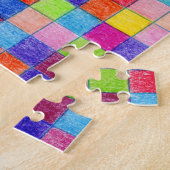 Farbige Farbe im Muster der Grafik Puzzle (Seite)