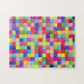 Farbige Farbe im Muster der Grafik Puzzle (Horizontal)