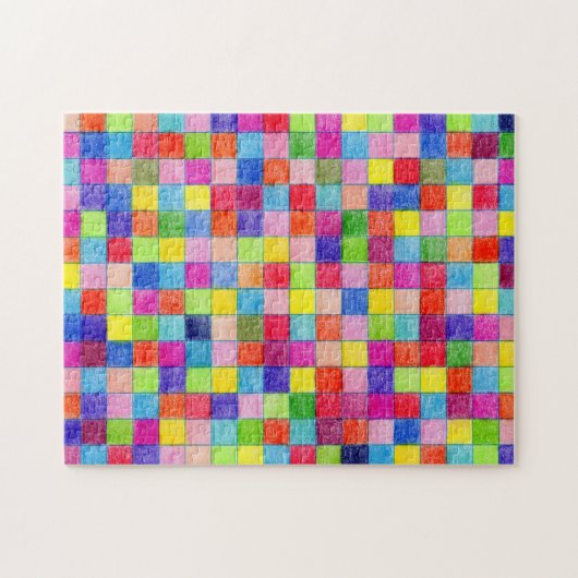 Farbige Farbe im Muster der Grafik Puzzle (Horizontal)