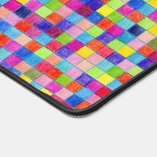 Farbige Farbe im Muster der Grafik Schreibtischunterlage (Ecke)