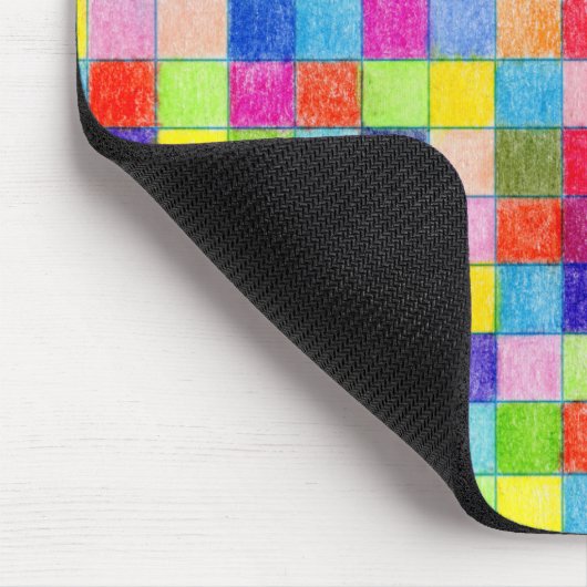 Farbige Farben in den Graph Paper Squares Mousepad (Ecke)