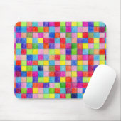 Farbige Farben in den Graph Paper Squares Mousepad (Mit Mouse)