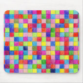 Farbige Farben in den Graph Paper Squares Mousepad (Vorne)