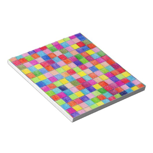 Farbige Farben in den Graph Paper Squares Notizblock (angewinkelt)