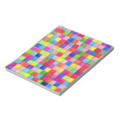 Farbige Farben in den Graph Paper Squares Notizblock (Rotiert)