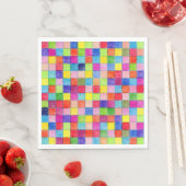 Farbige Farben in den Graph Paper Squares Serviette (Beispiel)