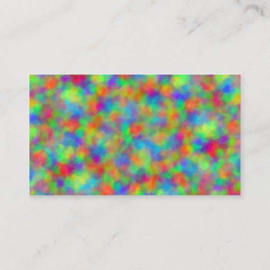 Farbige Farben Visitenkarte (Rückseite)