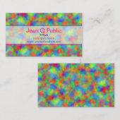 Farbige Farben Visitenkarte (Vorne/Hinten)