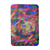 Farbige, farbige Quadrate mit "falschen Pinselstri Badematte (Vorderseite Vertikal)