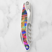 Farbige, farbige Quadrate mit "falschen Pinselstri Kellnermesser (Rückseite)