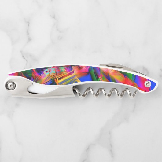 Farbige, farbige Quadrate mit "falschen Pinselstri Kellnermesser (Vorderseite)