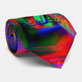 Farbige, farbige Quadrate mit "falschen Pinselstri Krawatte (Gerollt)