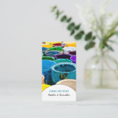 Farbige Farbknöpfe, Maler und Dekorator Visitenkarte (Stehend Vorderseite)