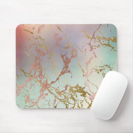 Farbige Farbmischung Abstrakte Aquarellfarbe Mousepad (Mit Mouse)