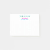 Farbige Farbnotizen des Schattennamens Post-it Klebezettel (Vorderseite)