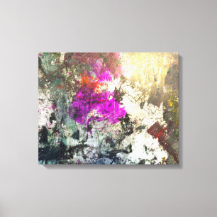 Farbige Farbspritzer Coole Leinwand