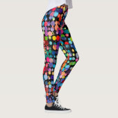 Farbige Farbspritzer Leggings (Rechts)