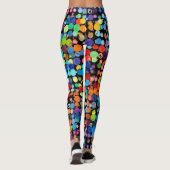 Farbige Farbspritzer Leggings (Rückseite)