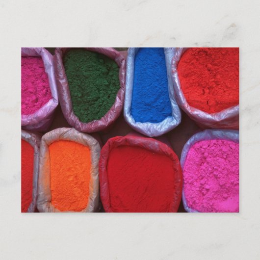 Farbige Farbstoffe Postkarte (Vorderseite)