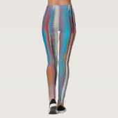Farbige Farbstreifen Leggings (Rückseite)