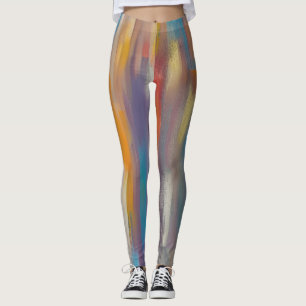 Farbige Farbstreifen Leggings