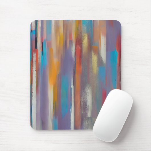 Farbige Farbstreifen Mousepad (Mit Mouse)