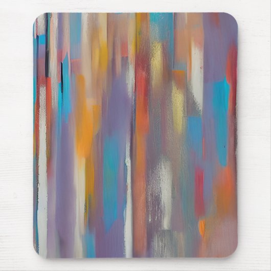 Farbige Farbstreifen Mousepad (Vorne)