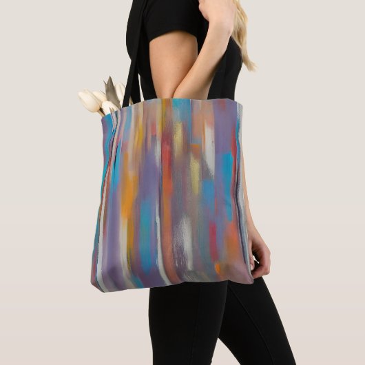 Farbige Farbstreifen Tasche (Von Nahem)