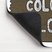 Farbige Farbtöne Begrüßungszeichen Mousepad (Ecke)