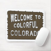 Farbige Farbtöne Begrüßungszeichen Mousepad (Mit Mouse)