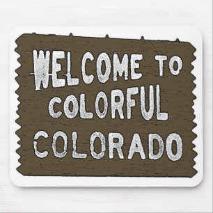 Farbige Farbtöne Begrüßungszeichen Mousepad