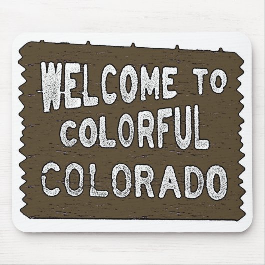 Farbige Farbtöne Begrüßungszeichen Mousepad (Vorne)