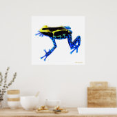 Farbige Färbung Gift Frosch drucken Poster (Küche)