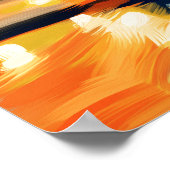 Farbige fauvistische Madrid Gran Via Kunst Poster (Ecke)