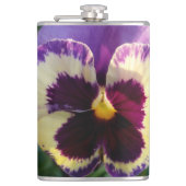 farbige Feder Pansy Flachmann (Vorderseite)