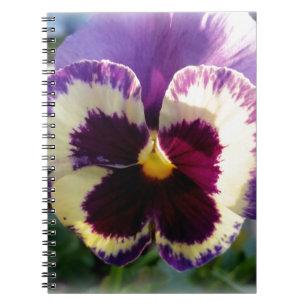 farbige Feder Pansy Notizblock
