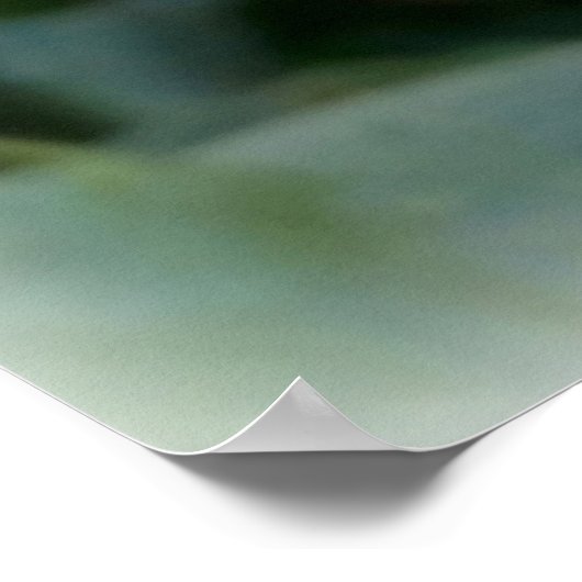 farbige Feder Pansy Poster (Ecke)