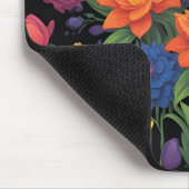 Farbige Federblumen-Gestaltung Mousepad (Ecke)