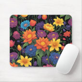 Farbige Federblumen-Gestaltung Mousepad (Mit Mouse)