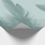 Farbige Federn Geschenkpapier (Ecke)